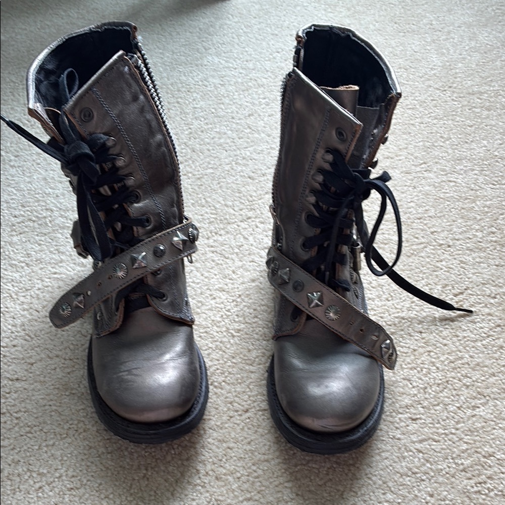 Studded Combat Boots